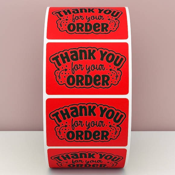 Thank You For Your Order Stickers Labels Packaging Small Business - Picture 5 of 11